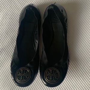 Tory Burch Black Ballet Flats